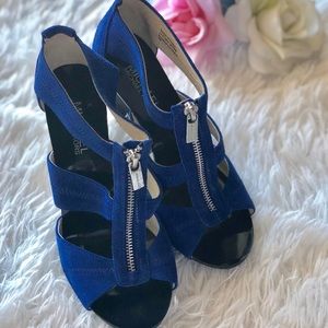 MICHAEL Michael Kors Blue Suede Berkeley Pumps